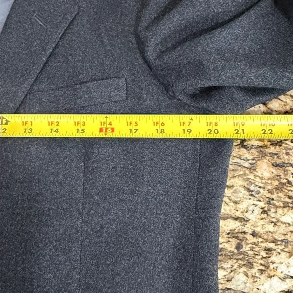 Gladstone London Pure New Wool Blazer Gray 2-Button Jacket Size M
